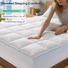 OLANLY 4 Inch Dual-Layer Mattress Topper, Gel Memory Foam, White(White)
