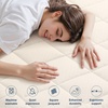 OLANLY King Quilted Fitted Mattress Pad – Soft Pillow Top Mattress Topper, Down Alternative Fill, Cooling Comfort Breathable Mattress Cover, Machine Washable Deep Pocket Mattress Protector, White(Ivory)