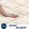 OLANLY King Quilted Fitted Mattress Pad – Soft Pillow Top Mattress Topper, Down Alternative Fill, Cooling Comfort Breathable Mattress Cover, Machine Washable Deep Pocket Mattress Protector, White(Ivory)